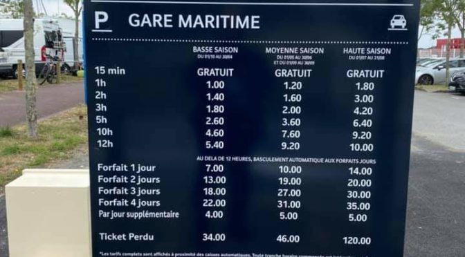 Parking de la gare maritime, 120 €/an pour les pendulaires. Et les Groisillons ?