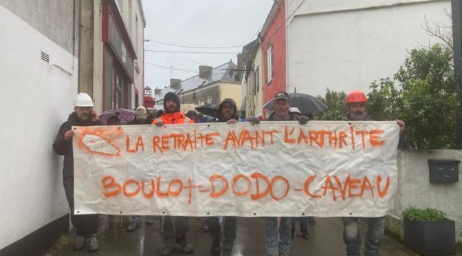 A Groix aussi, on manifeste pour la retraite